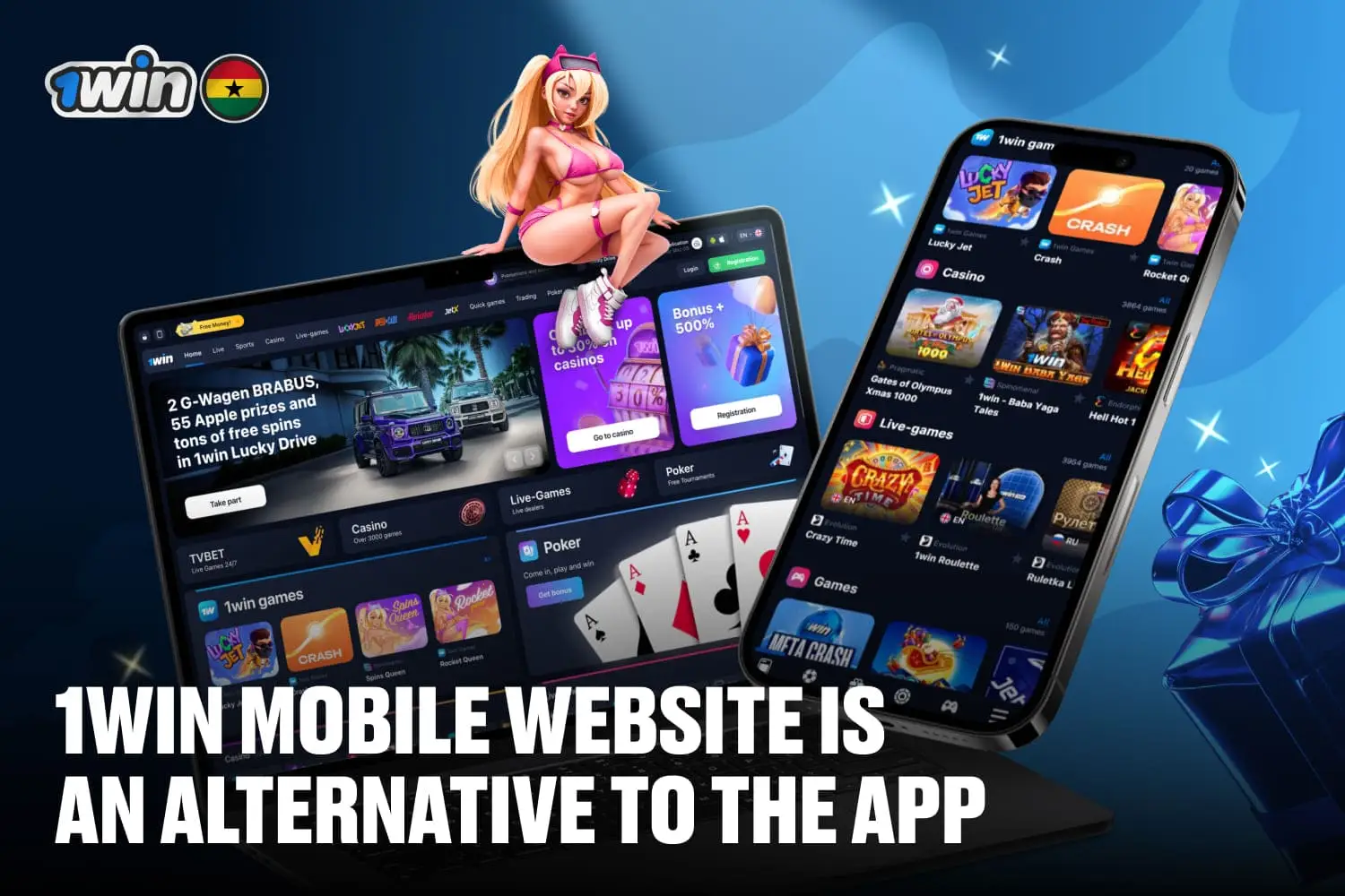 1win mobile website is an alternative for players on mobiles