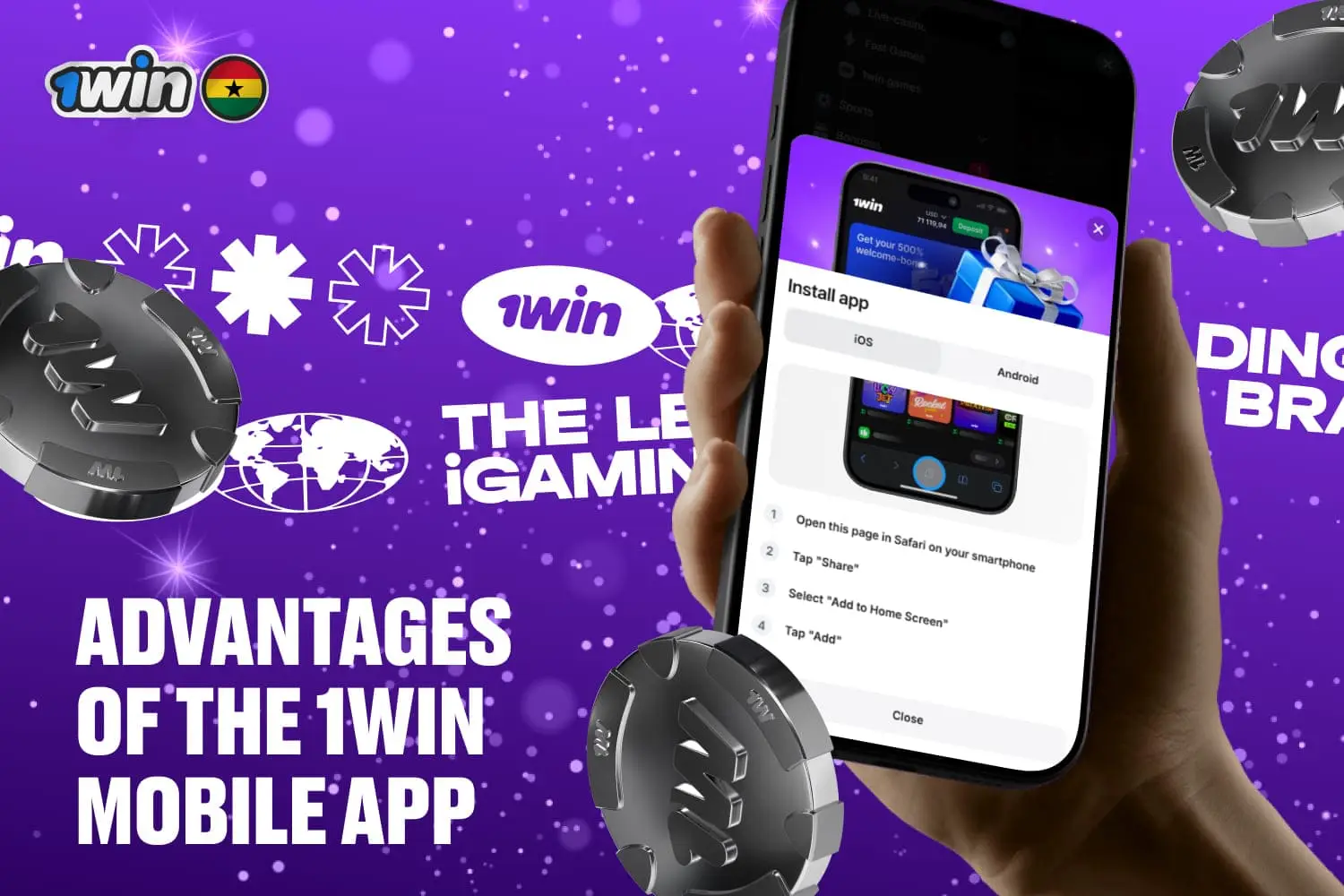 1win app has some advantages over mobile website