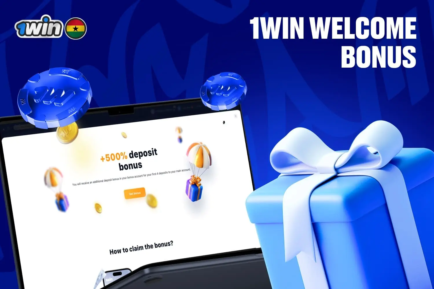 1win welcome bonus is available to every player