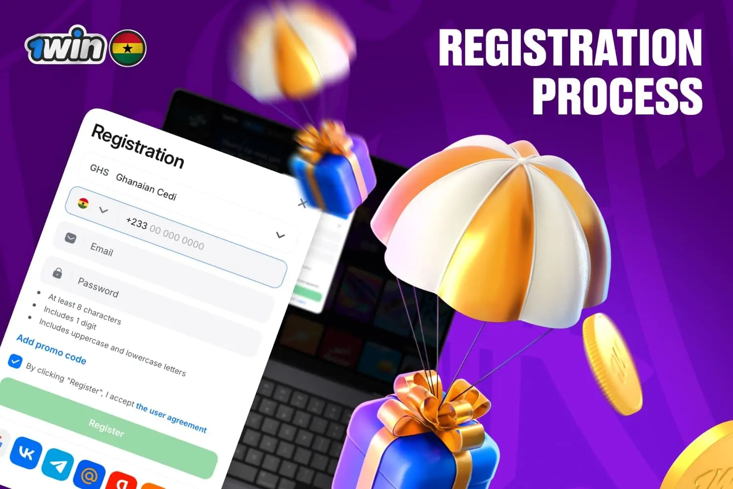 1win registration process detailed step-by-step